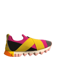 Dolce & Gabbana Multicolor Neoprene Elastic Ibiza Sneakers Shoes