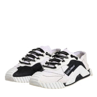 Dolce & Gabbana White Black NS1 Low Top Sneakers Shoes