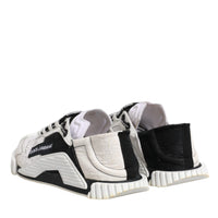 Dolce & Gabbana White Black NS1 Low Top Sneakers Shoes