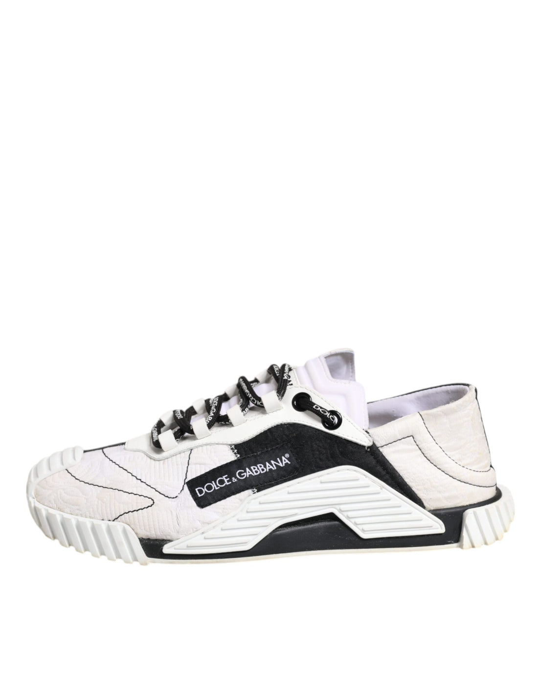 Dolce & Gabbana White Black NS1 Low Top Sneakers Shoes