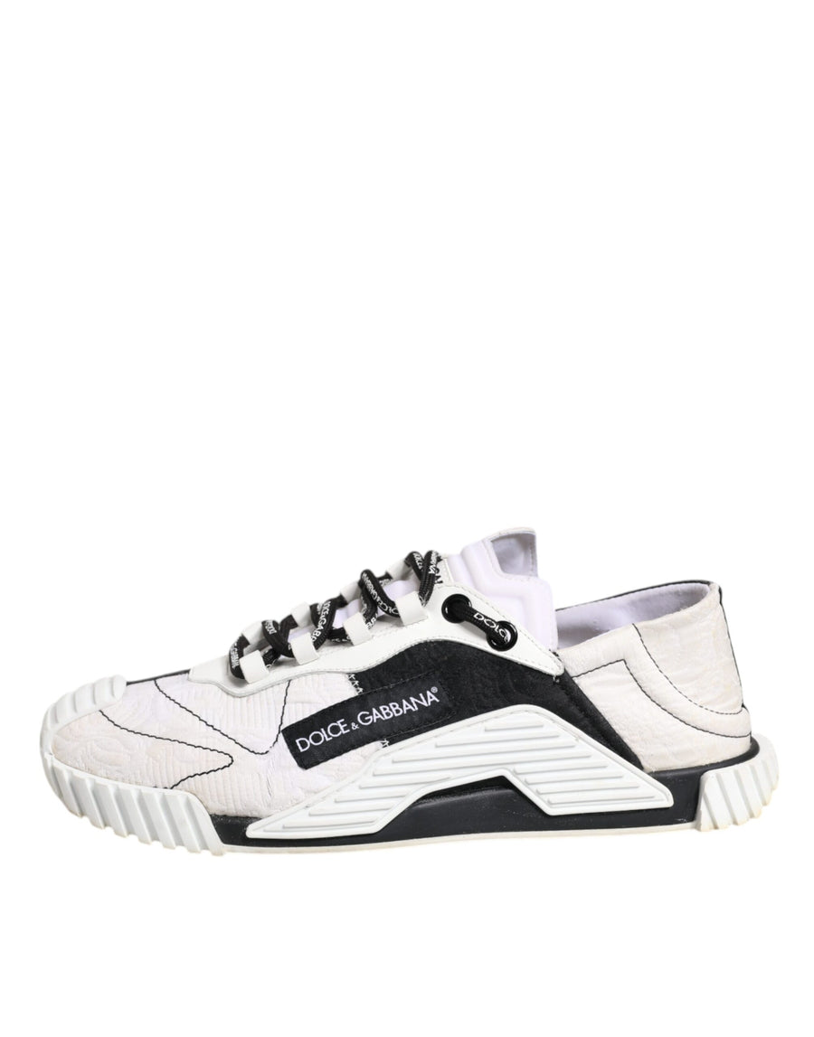 Dolce & Gabbana White Black NS1 Low Top Sneakers Shoes