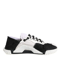 Dolce & Gabbana White Black NS1 Low Top Sneakers Shoes