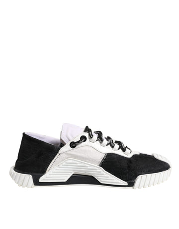 Dolce & Gabbana White Black NS1 Low Top Sneakers Shoes