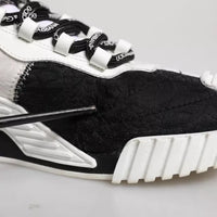 Dolce & Gabbana White Black NS1 Low Top Sneakers Shoes