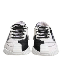 Dolce & Gabbana White Black NS1 Low Top Sneakers Shoes