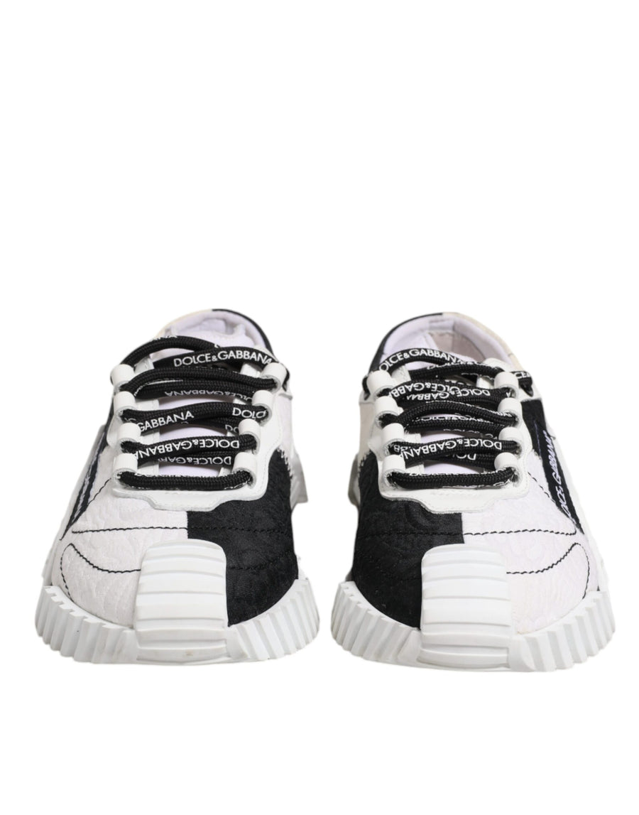 Dolce & Gabbana White Black NS1 Low Top Sneakers Shoes