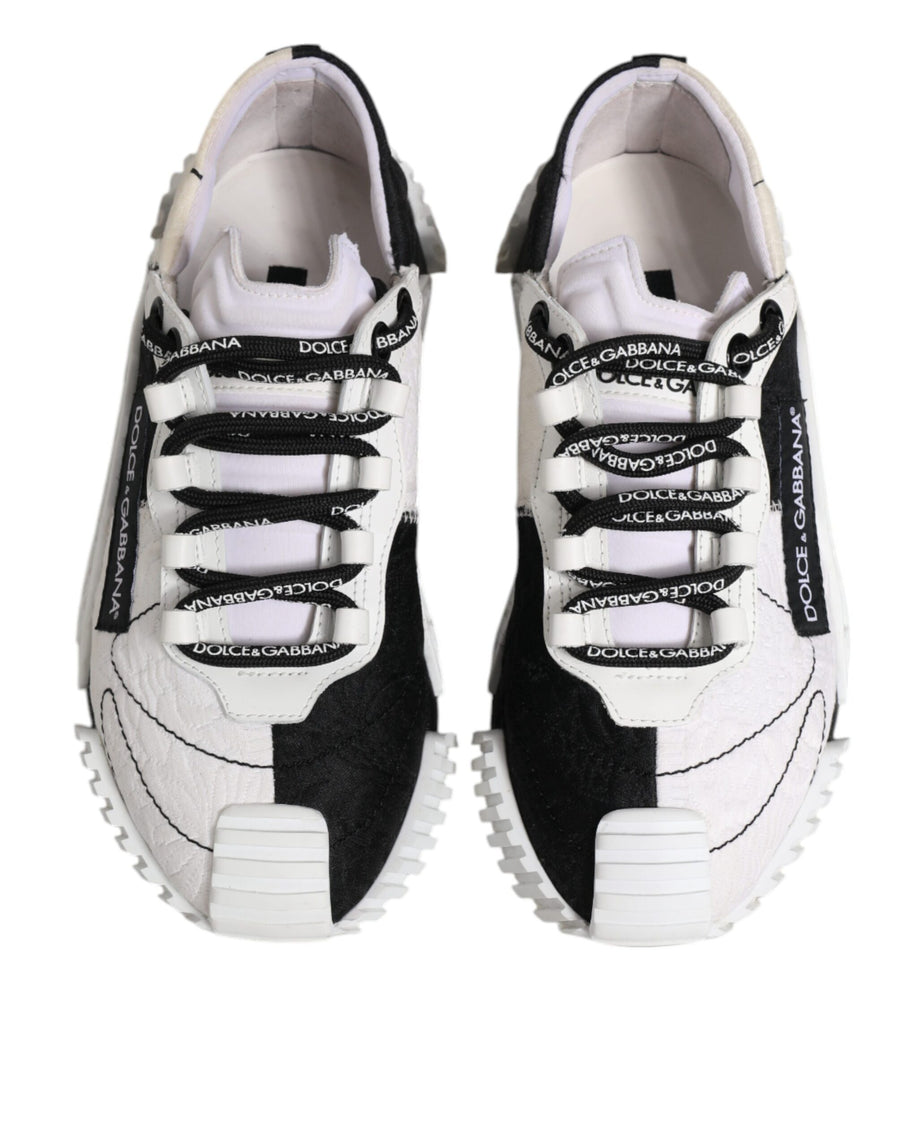 Dolce & Gabbana White Black NS1 Low Top Sneakers Shoes