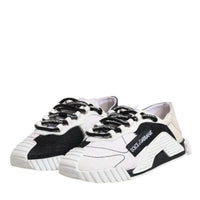 Dolce & Gabbana White Black NS1 Low Top Sneakers Shoes