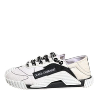 Dolce & Gabbana White Black NS1 Low Top Sneakers Shoes