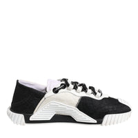 Dolce & Gabbana White Black NS1 Low Top Sneakers Shoes