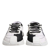 Dolce & Gabbana White Black NS1 Low Top Sneakers Shoes