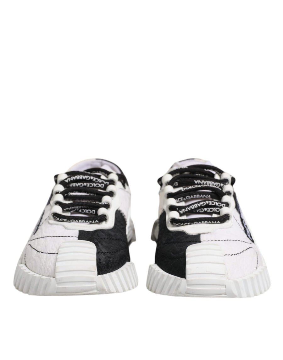 Dolce & Gabbana White Black NS1 Low Top Sneakers Shoes