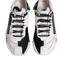 Dolce & Gabbana White Black NS1 Low Top Sneakers Shoes