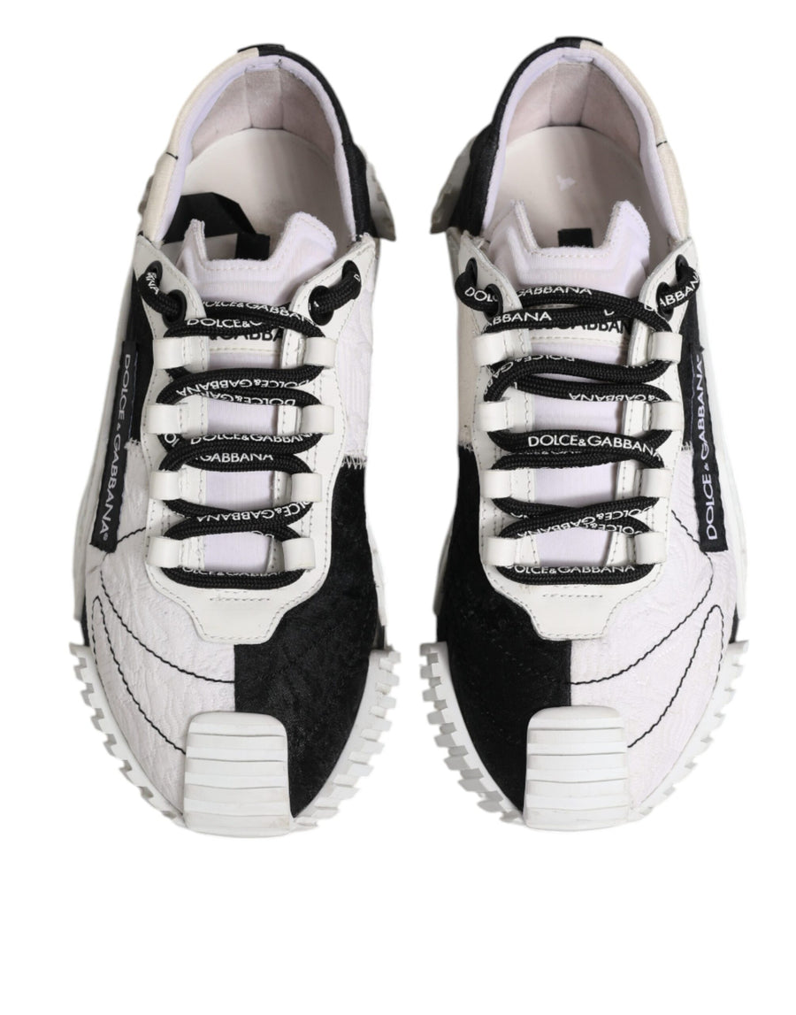 Dolce & Gabbana White Black NS1 Low Top Sneakers Shoes