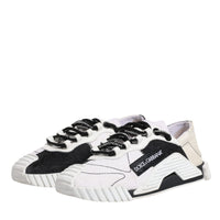 Dolce & Gabbana White Black NS1 Low Top Sneakers Shoes