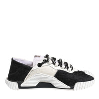 Dolce & Gabbana White Black NS1 Low Top Sneakers Shoes