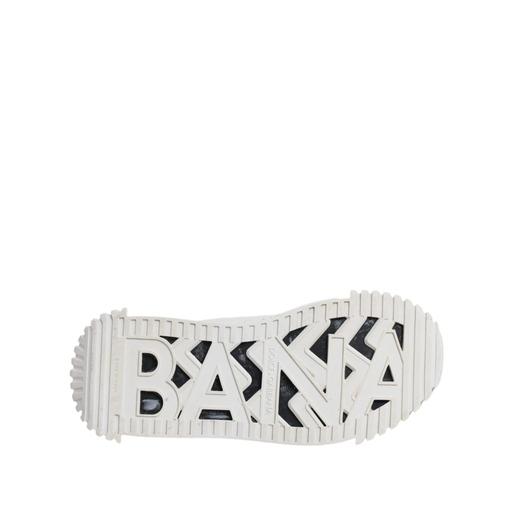 Dolce &amp; Gabbana White Black NS1 Low Top Sneakers Shoes