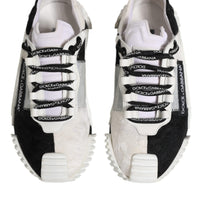 Dolce & Gabbana White Black NS1 Low Top Sneakers Shoes