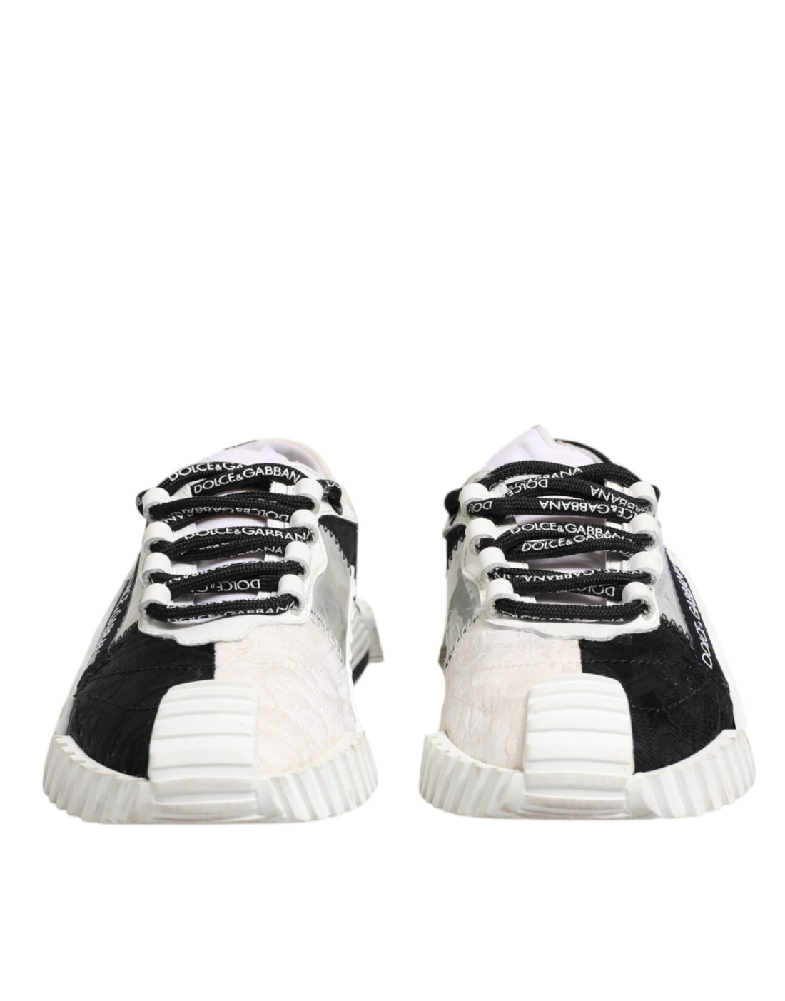 Dolce & Gabbana White Black NS1 Low Top Sneakers Shoes