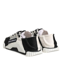 Dolce & Gabbana White Black NS1 Low Top Sneakers Shoes