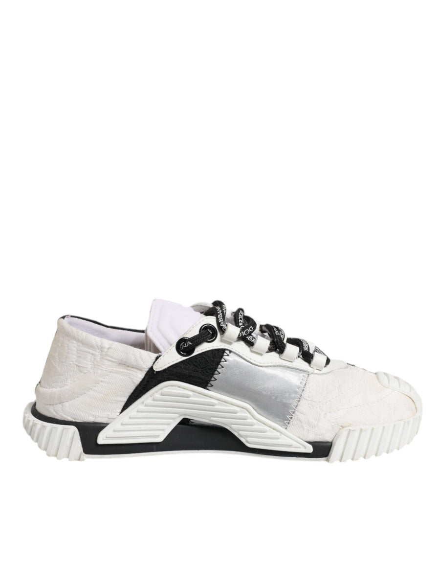 Dolce & Gabbana White Black NS1 Low Top Sneakers Shoes