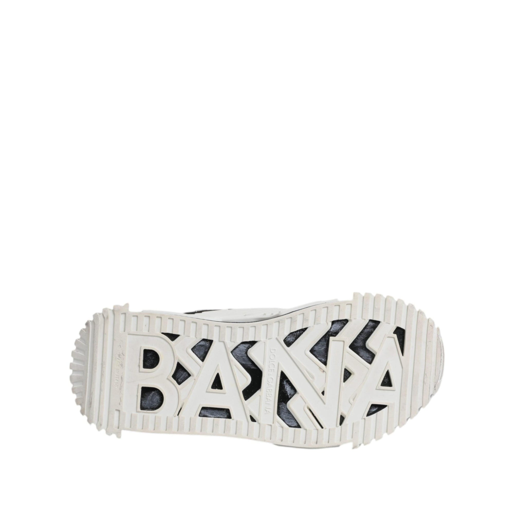 Dolce &amp; Gabbana White Black NS1 Low Top Sneakers Shoes