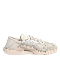 Dolce & Gabbana White Lace NS1 Low Top Sneaker Sports Shoes