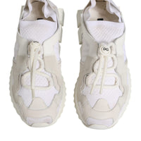 Dolce & Gabbana White Mesh Sorrento Trekking Sneakers Shoes