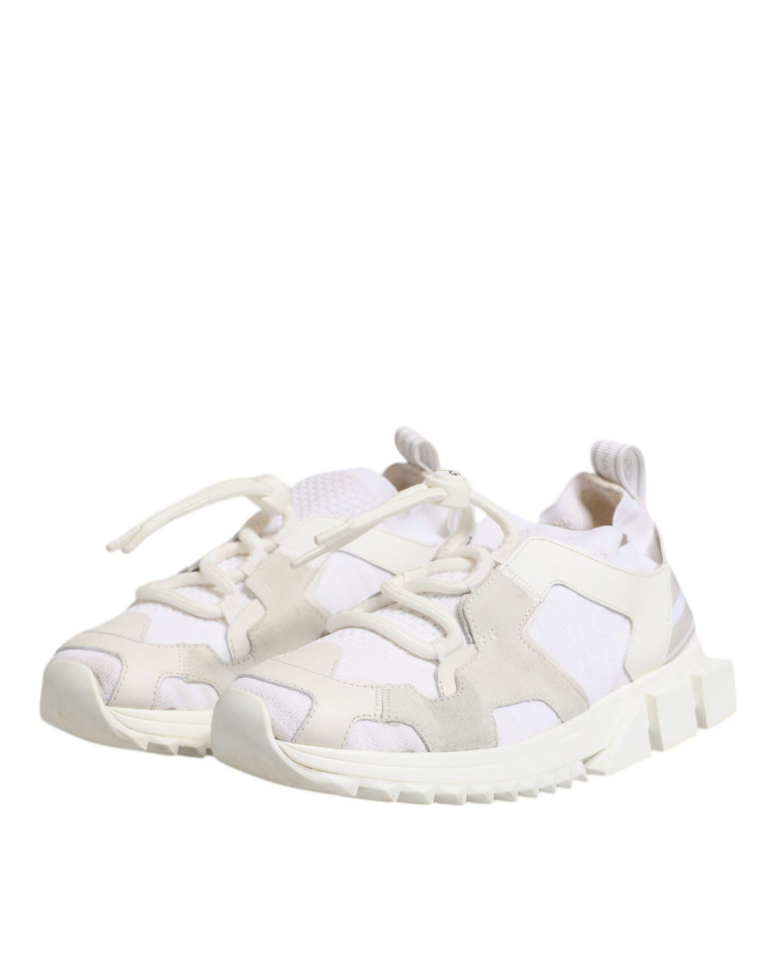 Dolce & Gabbana White Mesh Sorrento Trekking Sneakers Shoes