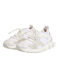 Dolce & Gabbana White Mesh Sorrento Trekking Sneakers Shoes