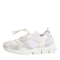 Dolce & Gabbana White Mesh Sorrento Trekking Sneakers Shoes