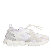 Dolce & Gabbana White Mesh Sorrento Trekking Sneakers Shoes