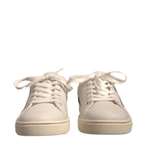 Dolce & Gabbana White Suede Leather Low Top Sneakers Shoes