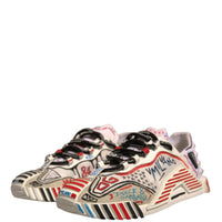 Dolce & Gabbana Multicolor Suede Fabric NS1 Sneakers Shoes