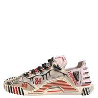 Dolce & Gabbana Multicolor Suede Fabric NS1 Sneakers Shoes