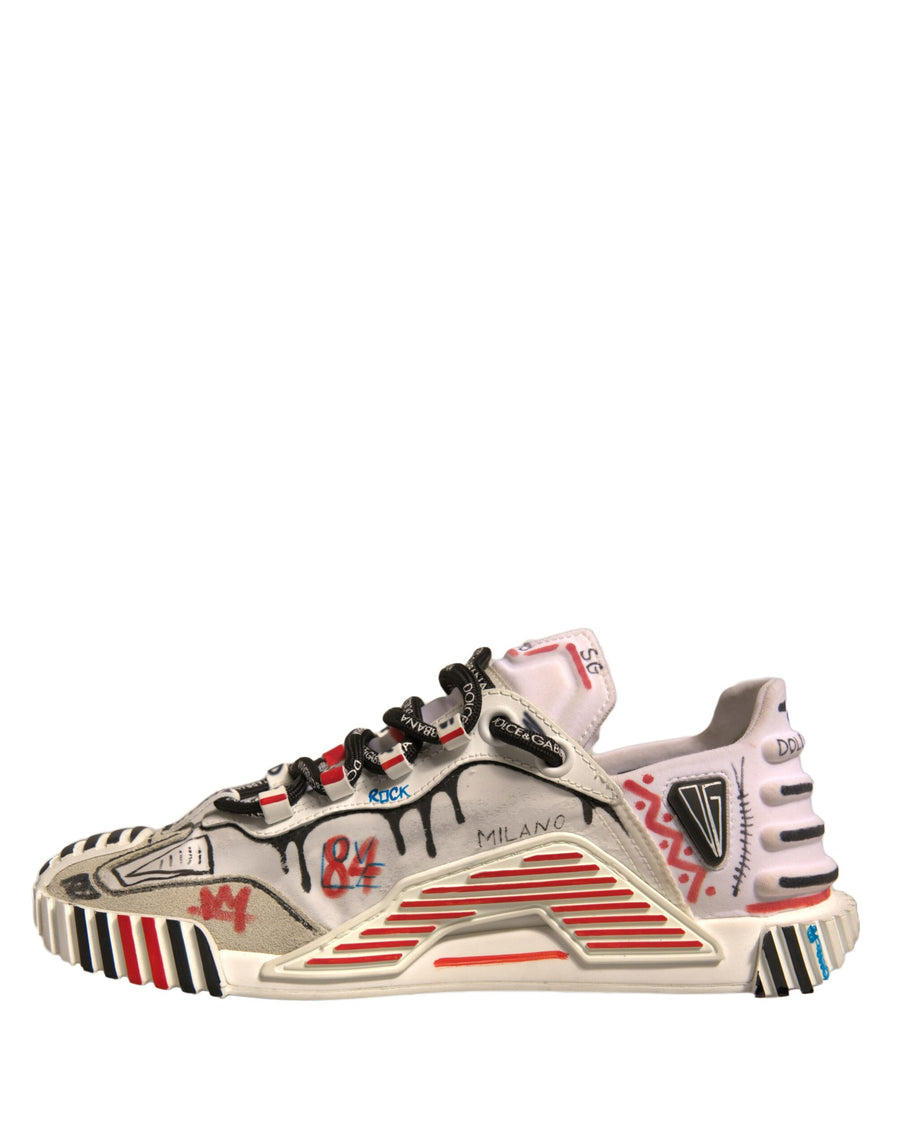 Dolce & Gabbana Multicolor Suede Fabric NS1 Sneakers Shoes