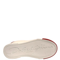 Dolce & Gabbana Shoes White Leather Logo Portofino Sneakers