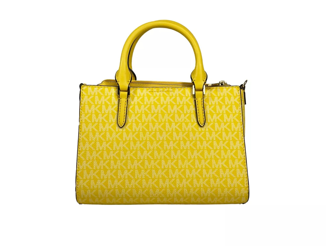 Michael Kors Charlotte 3 in 1 Satchel Bag Crossbody Golden Yellow