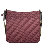 Michael Kors Jet Set Small Messenger Crossbody Bag Rogue Sombre Maroon