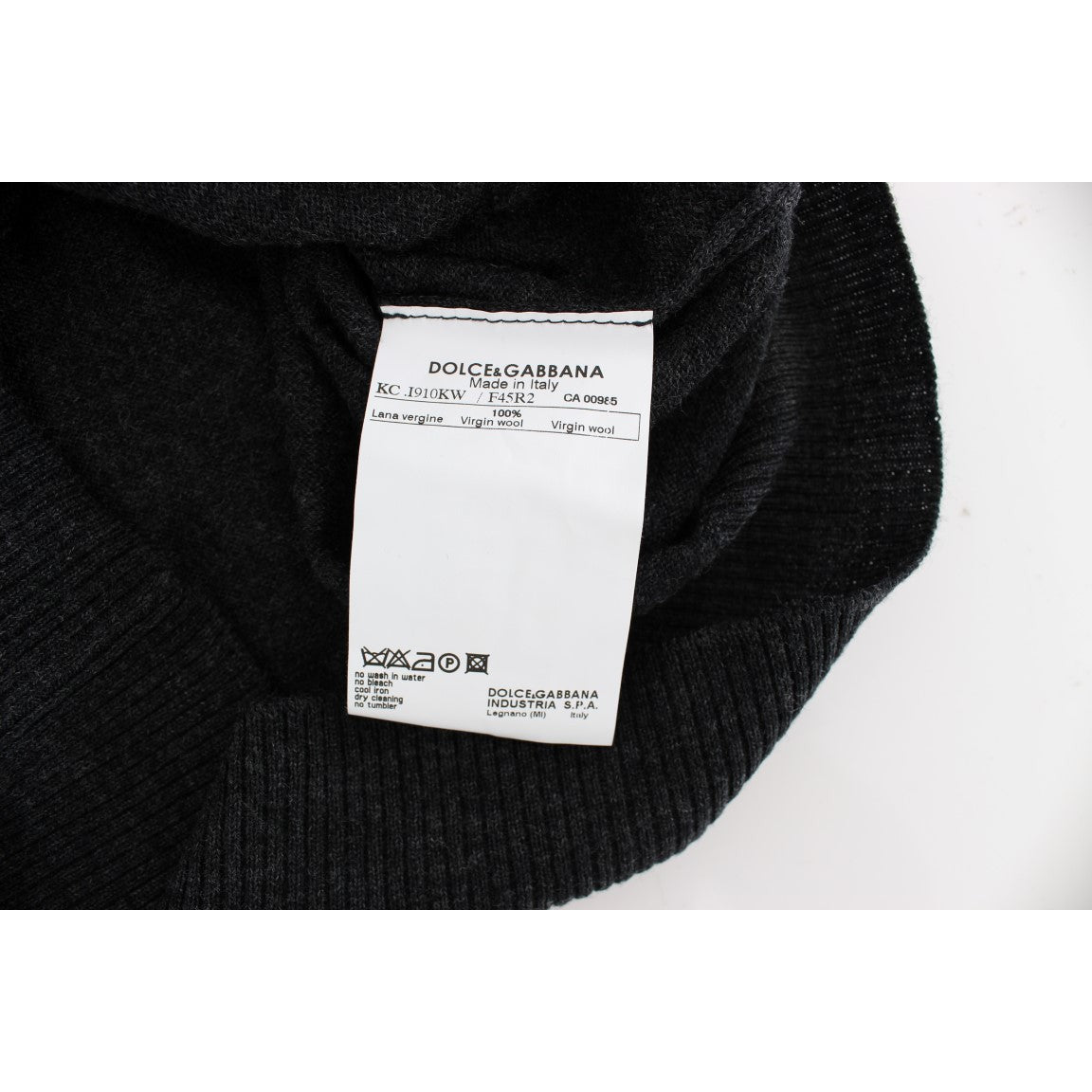 Dolce &amp; Gabbana Elegant Gray Wool Cardigan Sweater
