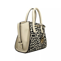 Michael Kors Avril XS Cream Cheetah Satchel Crossbody Bag Purse