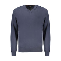 Hugo Boss Blue Cotton Men Sweater