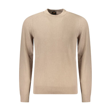 Hugo Boss Beige Cotton Men Sweater