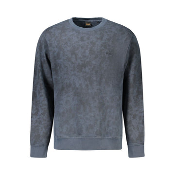 Hugo Boss Blue Cotton Men Sweater