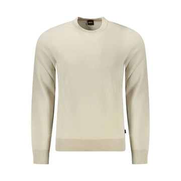 Hugo Boss Beige Cotton Men Sweater