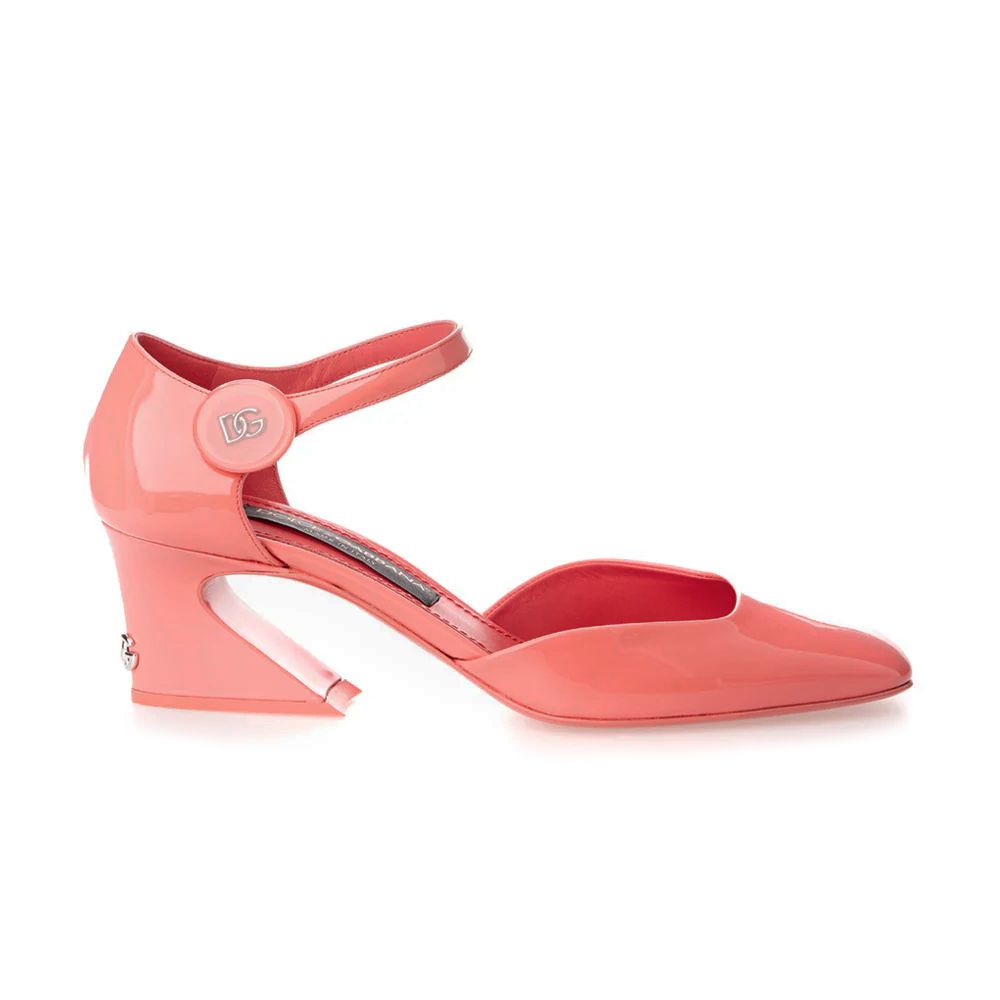 Dolce & Gabbana Pink Leather Di Calfskin Pump