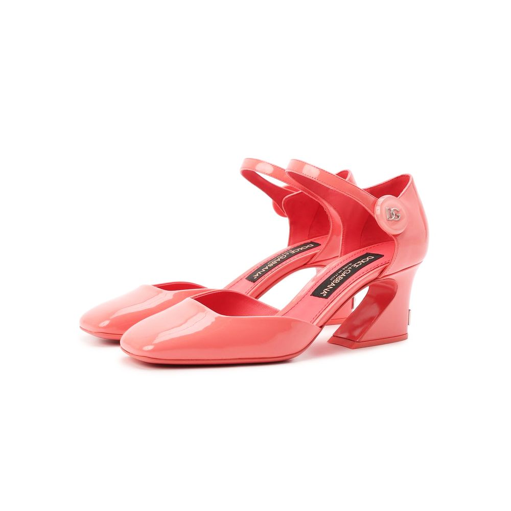 Dolce & Gabbana Pink Leather Di Calfskin Pump