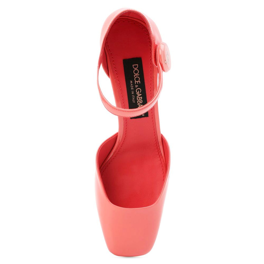 Dolce & Gabbana Pink Leather Di Calfskin Pump