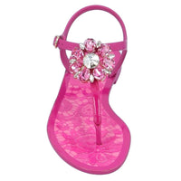 Dolce & Gabbana Fuchsia Cotton Sandal