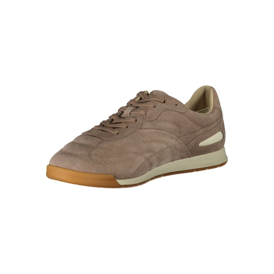 Hugo Boss Brown Leather Men Sneaker